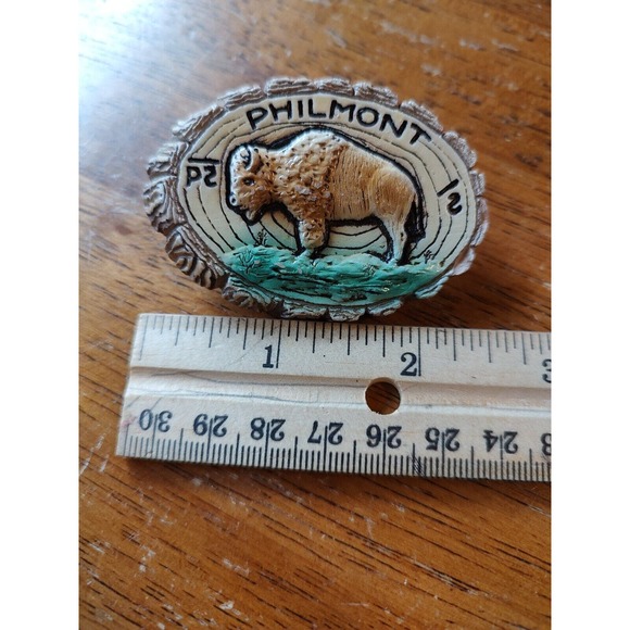 Boy Scouts- Philmont High Adventure - Buffalo ceramic neckerchief slide - Picture 4 of 4